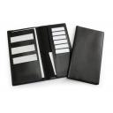 Image of Black Travel Wallet in Leather Look Belluno PU